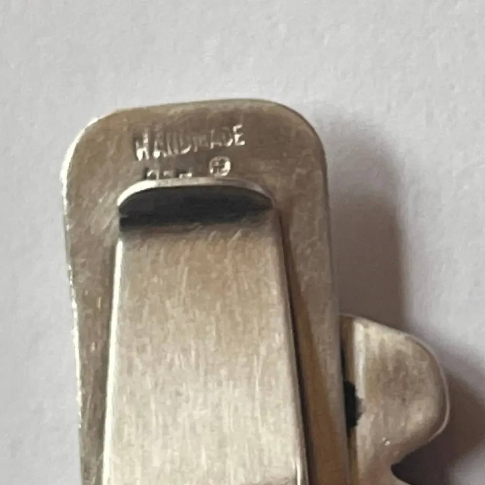 Judaica Sterling Silver 925 Handmade Jerusalem Money Clip